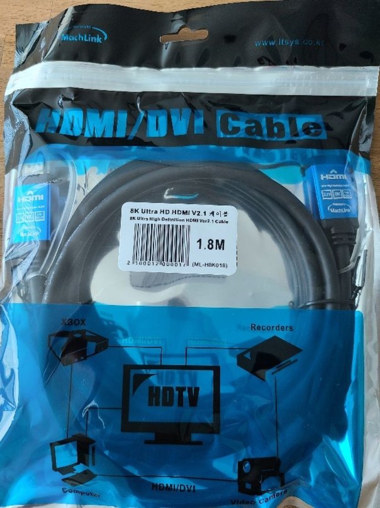 마하링크 Utra HDMI Ver21 8K 케이블 리뷰후기