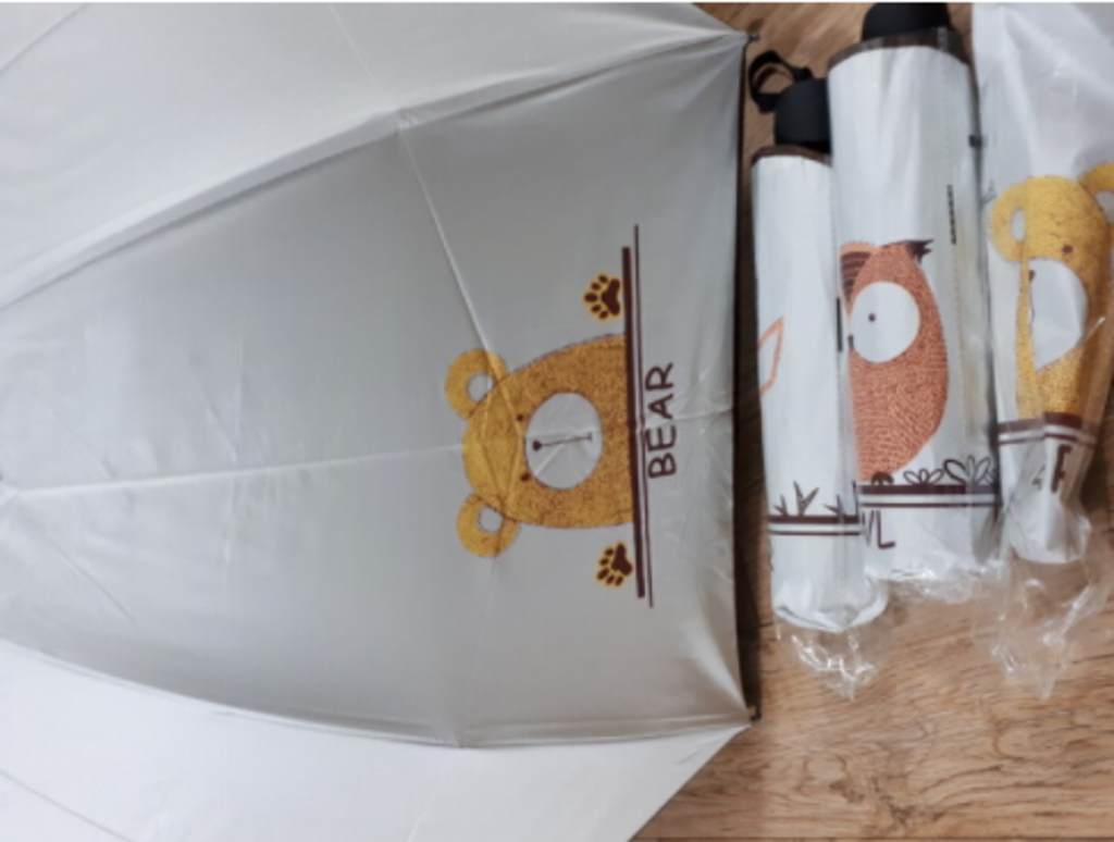우아한클릭 튼튼한 접이식 UV 자외선차단 암막 가벼운 예쁜 3단 양산 우산 우양산