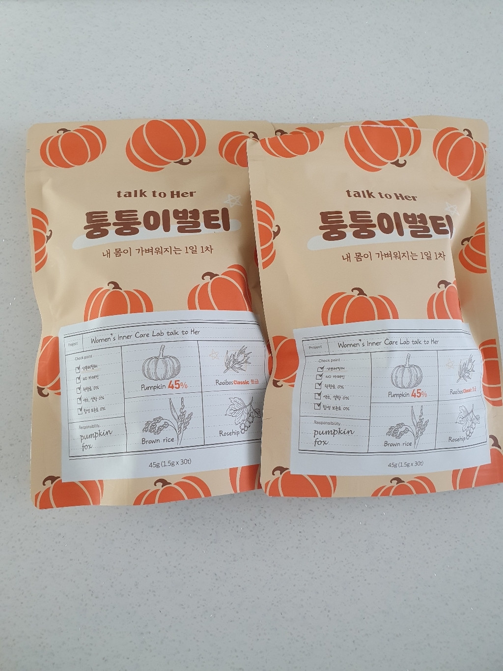 톡투허 퉁퉁이별티 리뷰후기