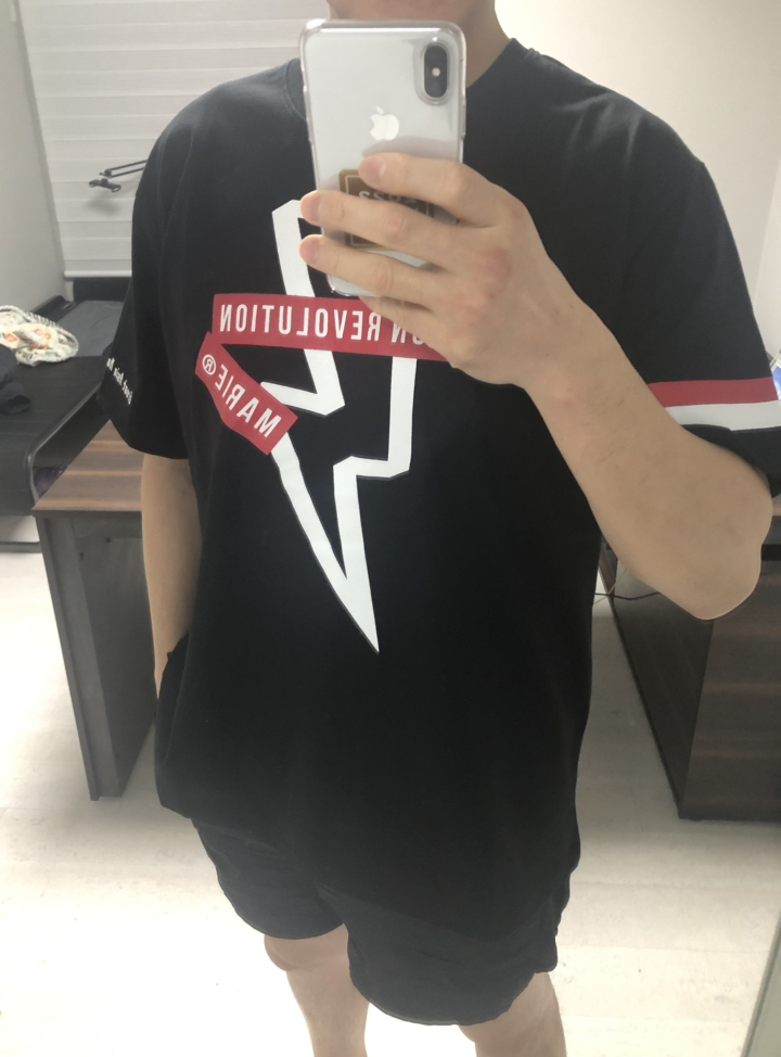 간쓰리 3X 리플이트 반팔티