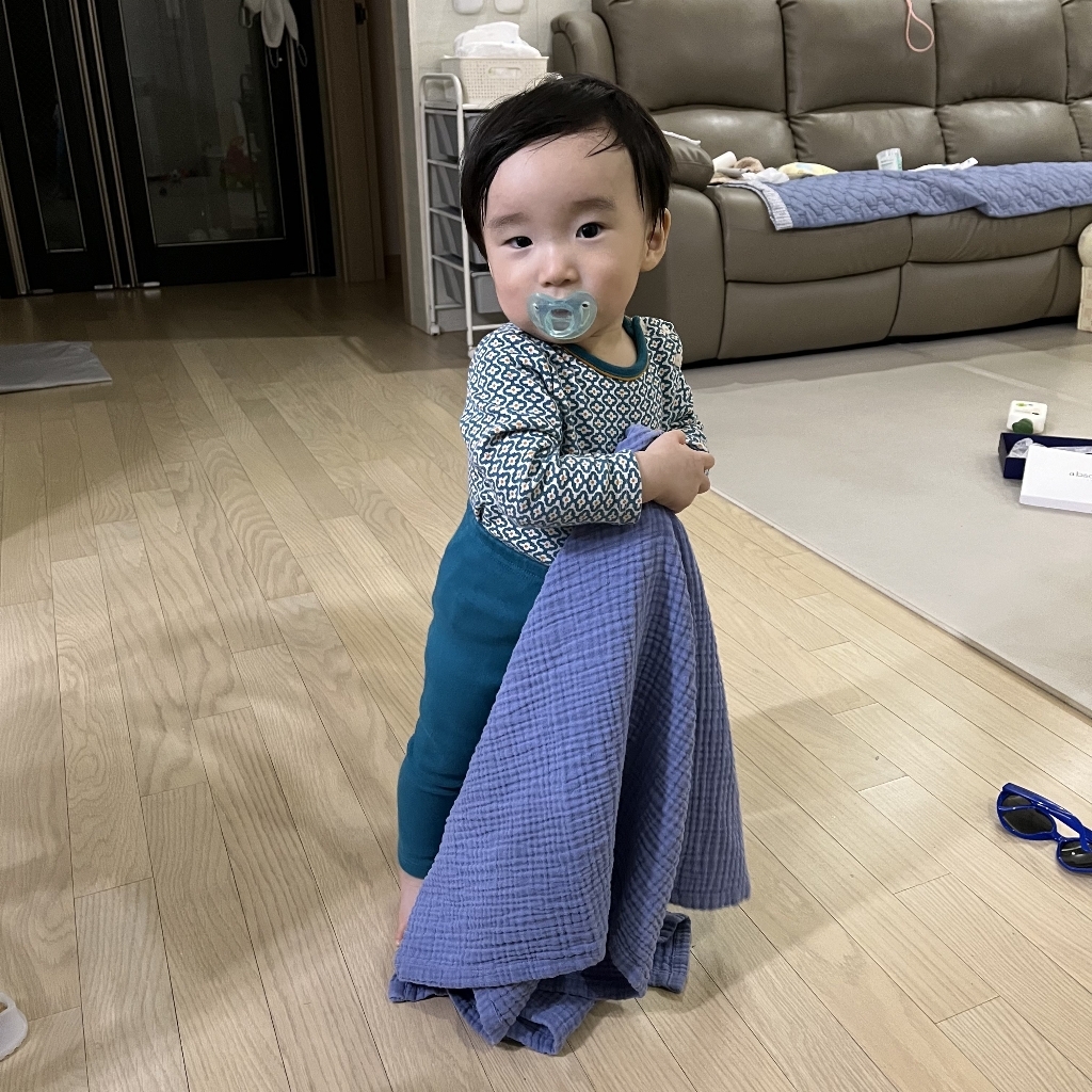 데코토닉 크링클 3중거즈 블랭킷