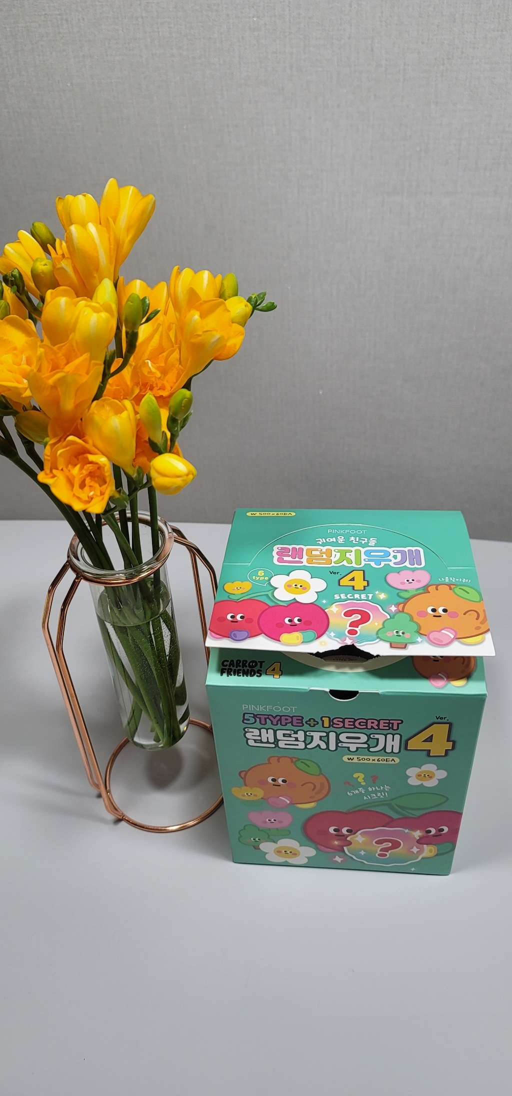 핑크풋 귀여운친구들 랜덤지우개 6종