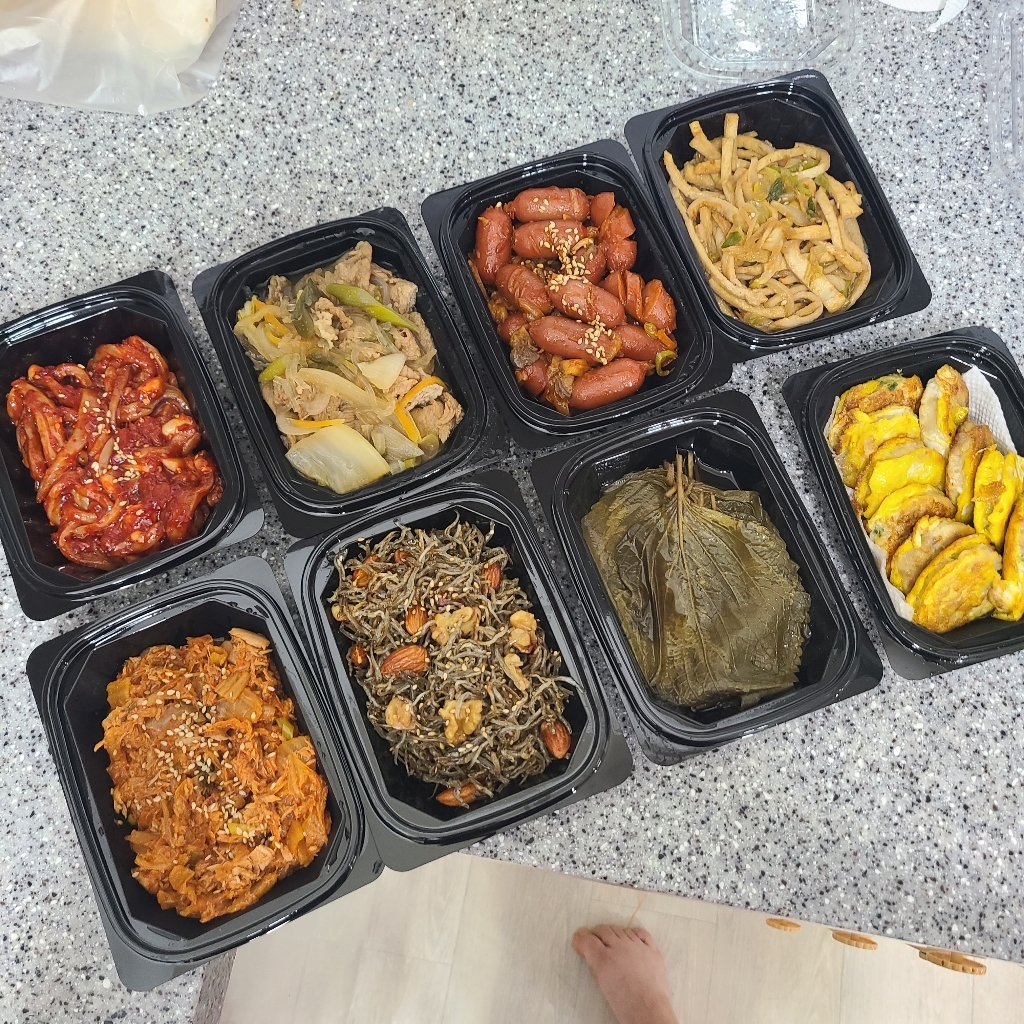 블랙 직사각 1칸 일회용 도시락 ET-202
