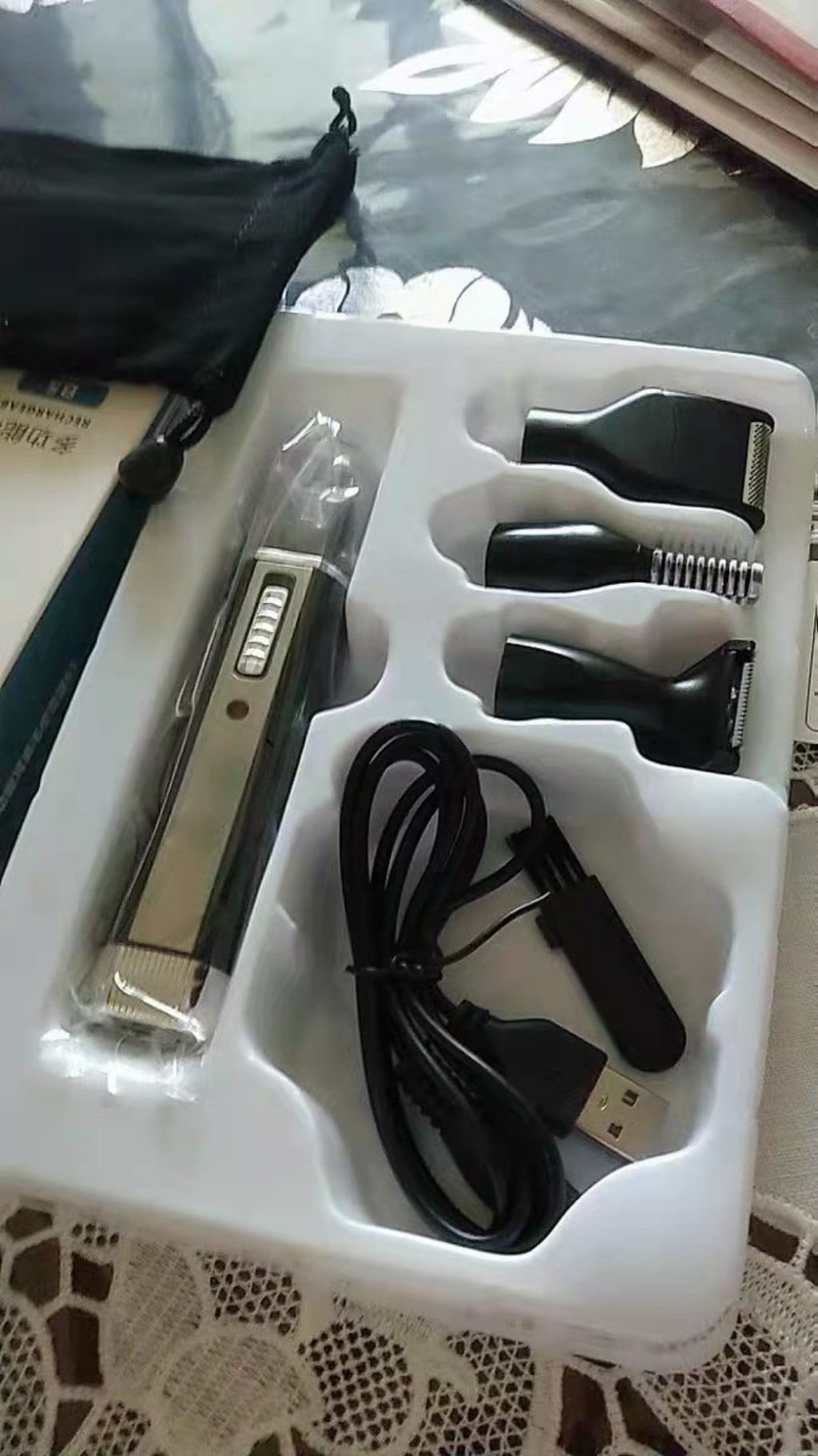 4in1 다용도 USB충전식 눈썹 귀털 코털제거기 면도기 잔털 트리머