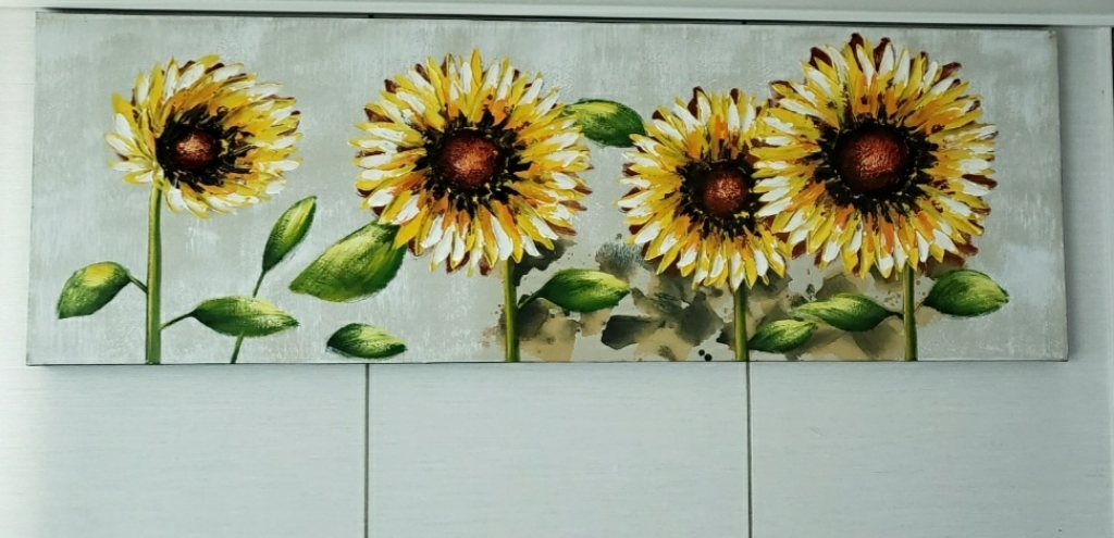 해바라기 유화 네송이