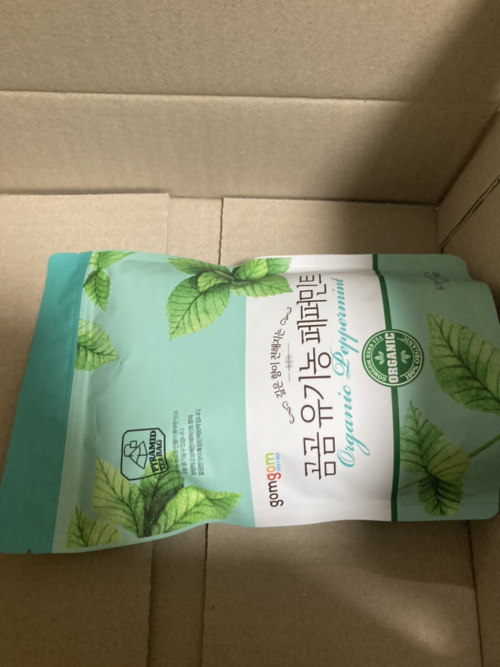 곰곰 유기농 페퍼민트 리뷰후기