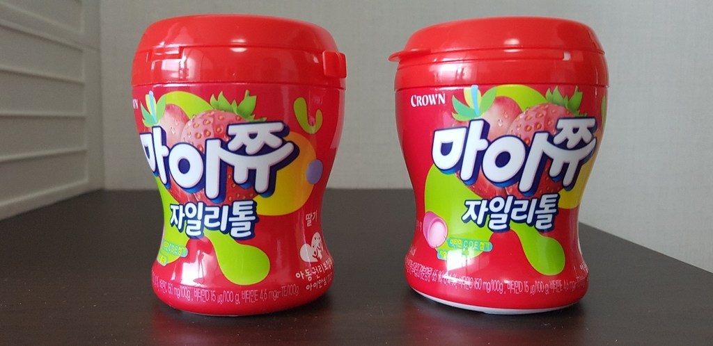 크라운 마이쮸 용기 딸기