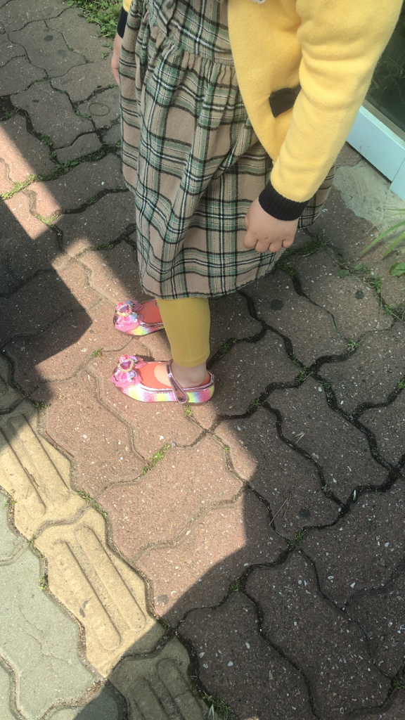풋풋 레인보우 하트 ED 구두 라이팅구두 발광구두 여아구두
