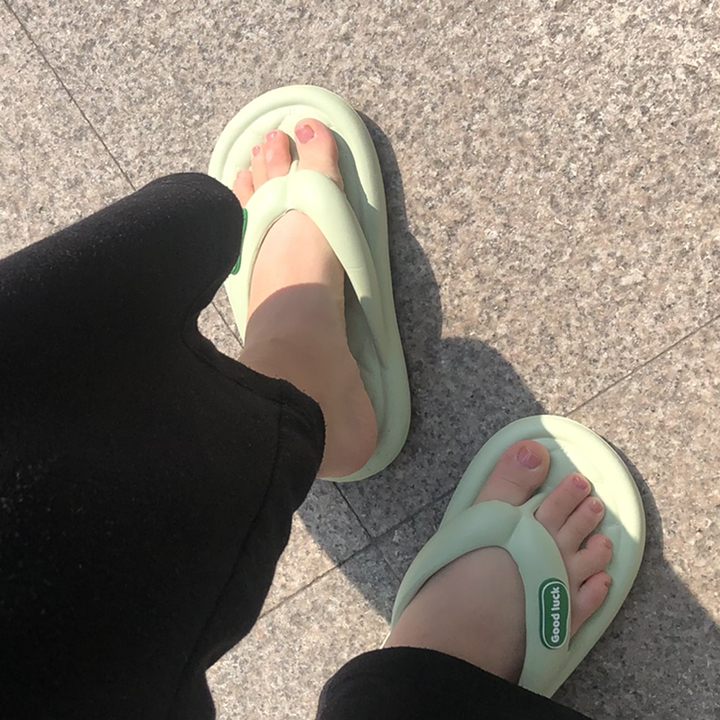 수스다 남녀공용 커플용 쿠션 조리 슬리퍼 커플 쪼리