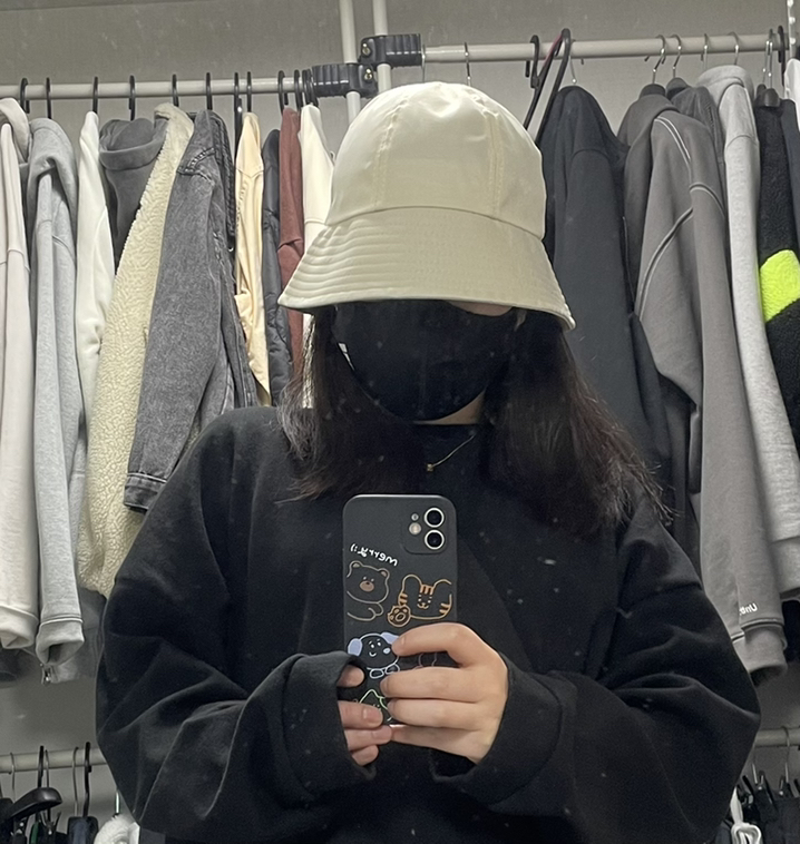아리샵 작은얼굴 사계절 원형 데일리 심플 여성 버킷햇 벙거지 모자