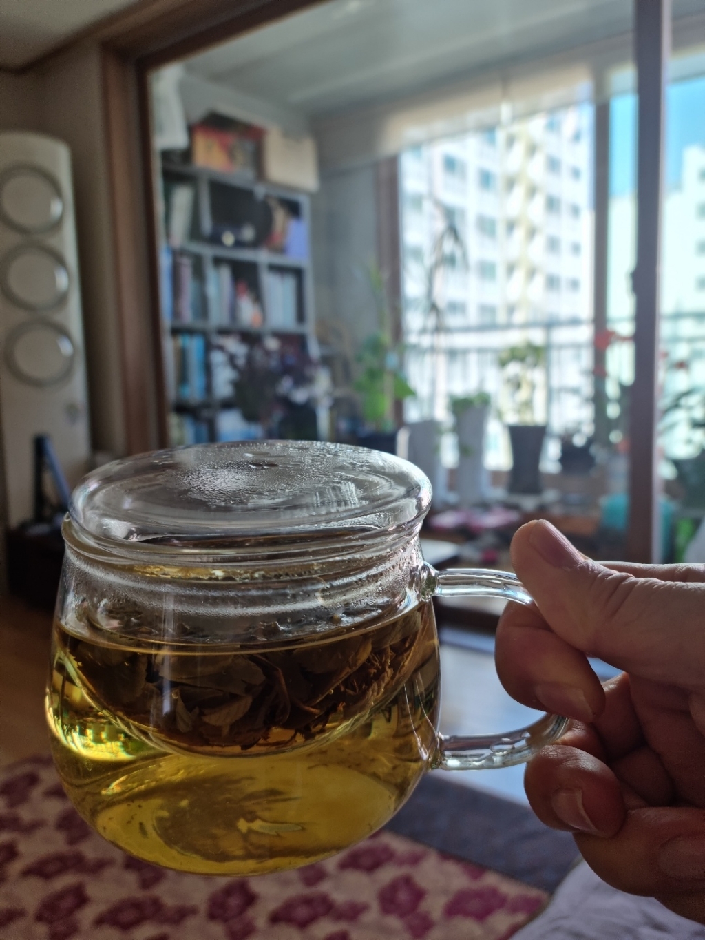 [2개세트] 차마시기 좋은 거름망포함 찻잔 인퓨저내열유리컵 리뷰후기