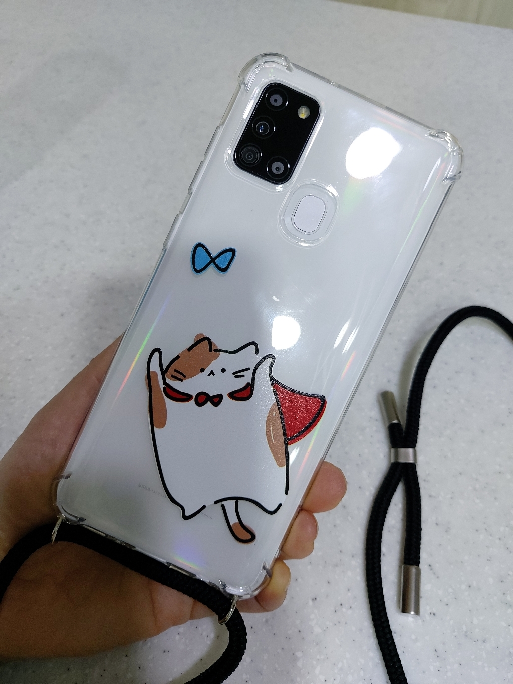 로윈 캐릭터 넥 스트랩 젤리 휴대폰 케이스