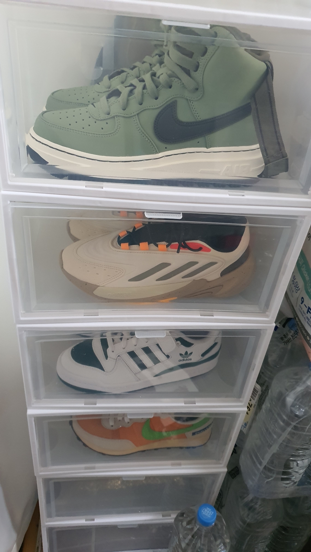 지나홈 퀼트무늬 신발정리함