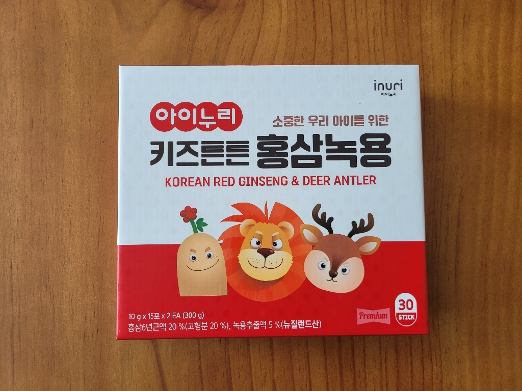 [아이누리] 키즈튼튼 홍삼녹용 함유 프리미엄 스틱형