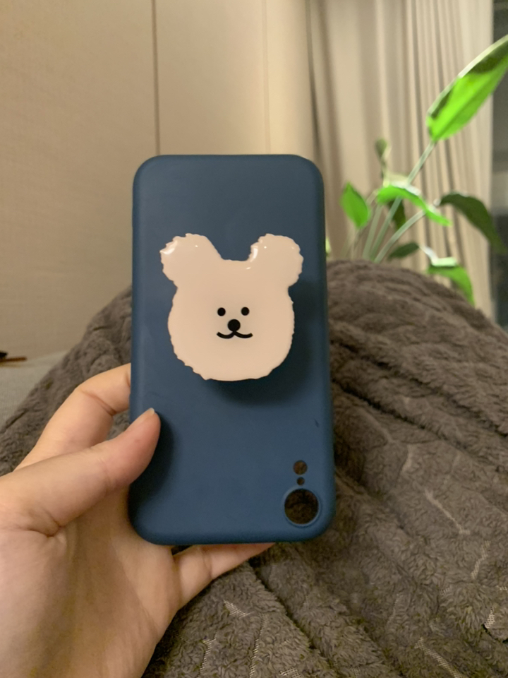 핸드폰그립톡 스마트톡 에폭시 귀여운 캐릭터 곰 플라워 휴대폰거치대