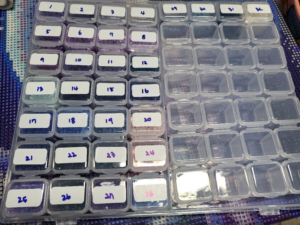 56칸 스톤 비즈 보관함 417 다용도 파츠 케이스