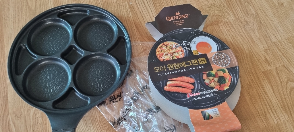 퀸센스 모아 4구 IH 인덕션 원형에그팬