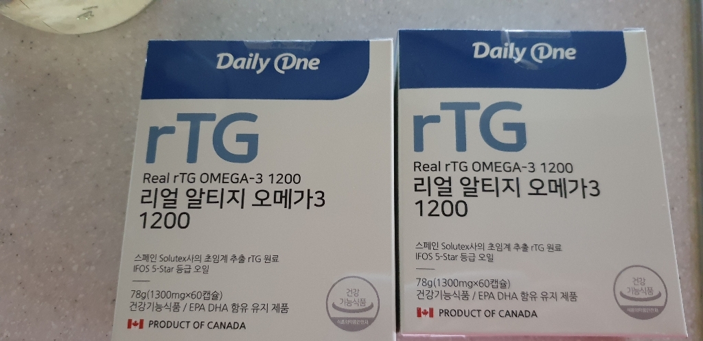 데일리원 리얼 알티지 오메가3 60캡슐 할인 리뷰 후기