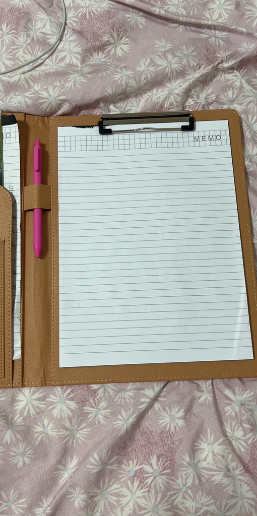 아리코 비즈니스 다기능 가죽 계산기 클립보드 메모지