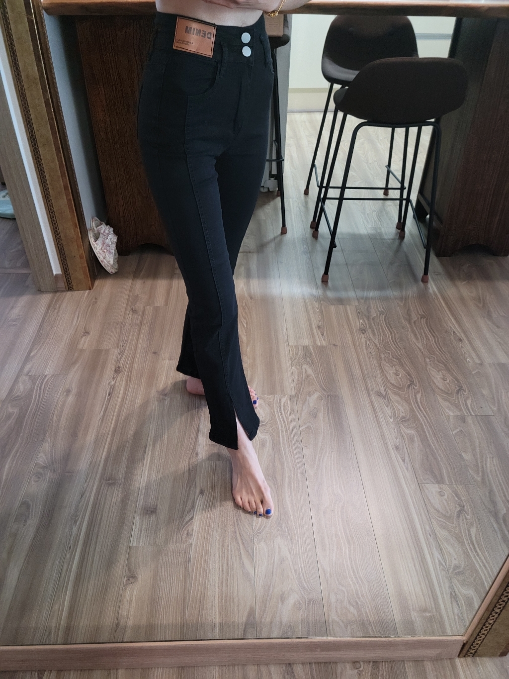 대박난박양 데님패치 부츠컷진