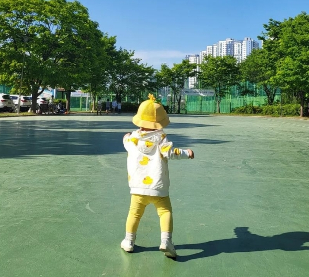 [레몬] 아기 꽃송이 벙거지 모자 48- 14세