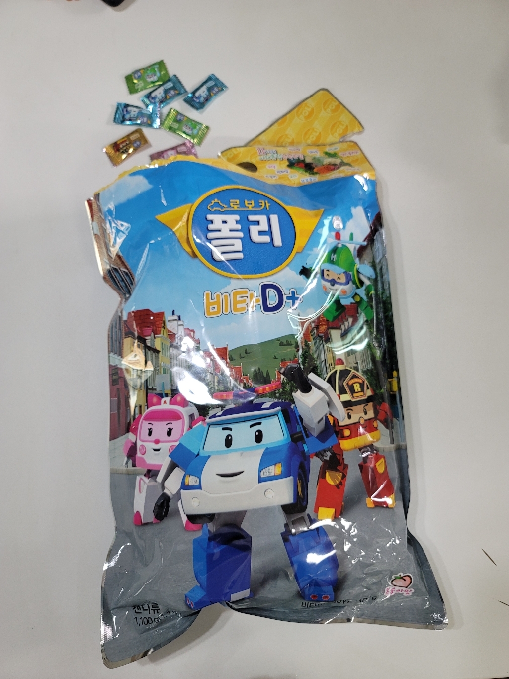 로보카폴리 비타 D 플러스 복숭아맛 캔디 리뷰후기