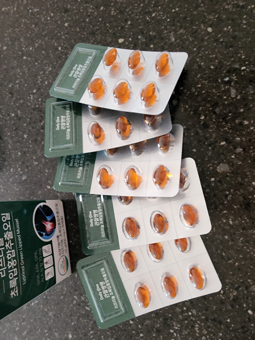 데일리원 관절쌩쌩 리프리놀 초록입홍합추출오일