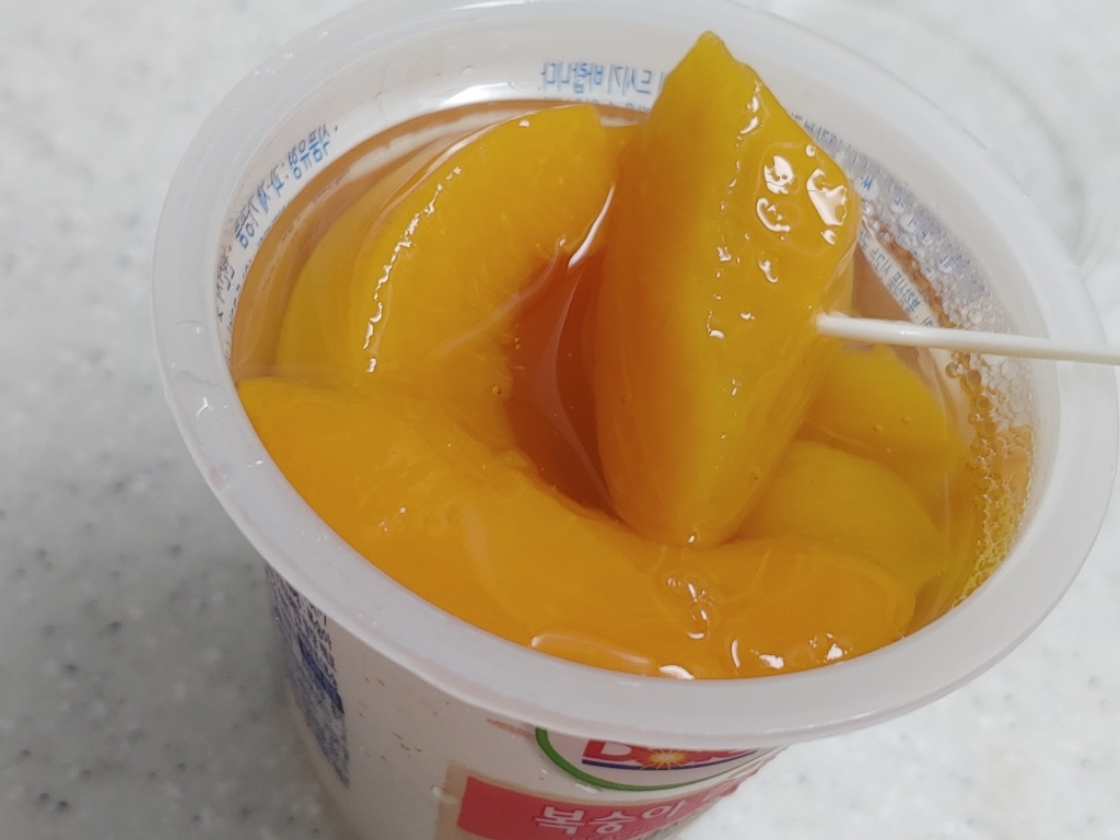 Doe 후룻컵 복숭아컵 리뷰후기