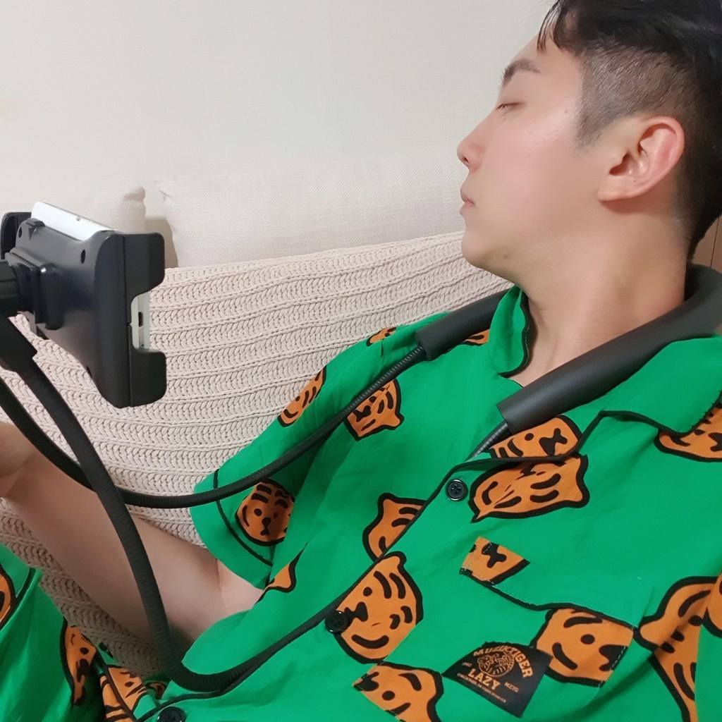 주파집 휴대폰 목걸이 자바라 거치대