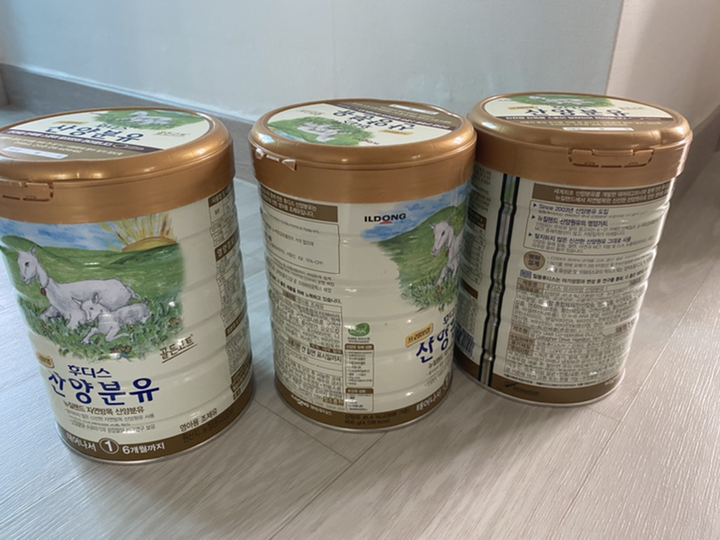 후디스 프리미엄 산양분유 1 2 3 단계  1캔 3캔 6캔 6개월 아기 분유 리뷰후기
