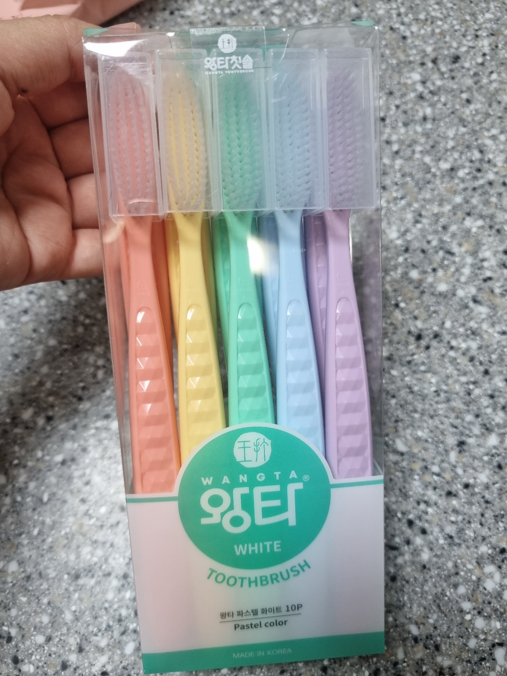 왕타 통칫솔 파스텔 리뷰후기