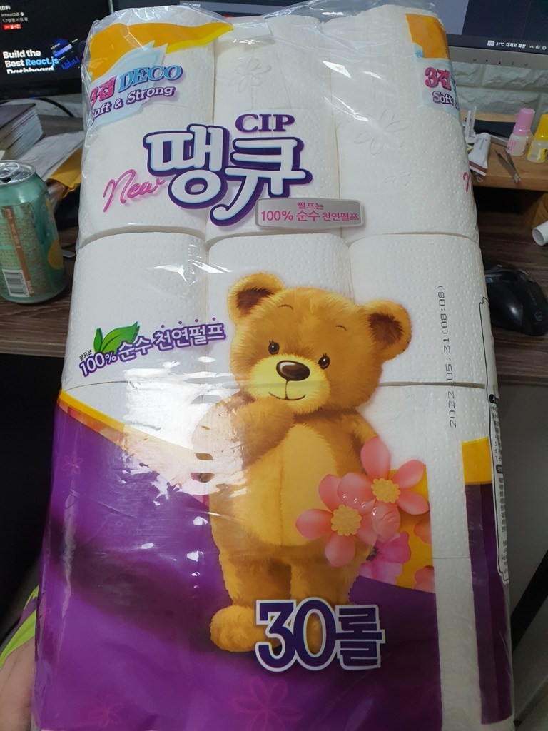땡큐 3겹 천연펄프 화장지
