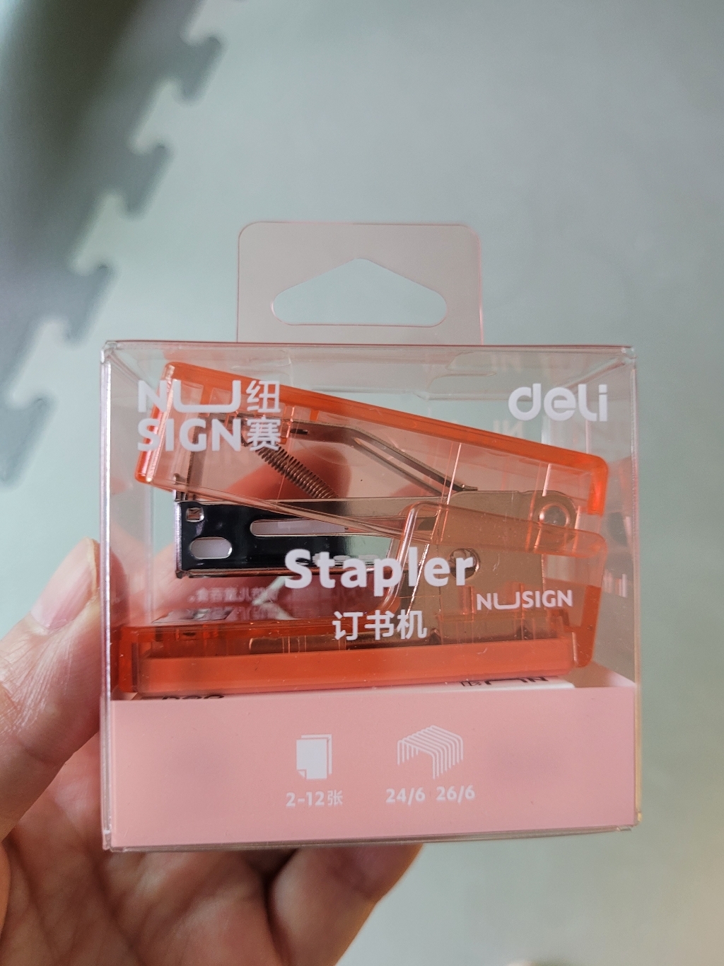 델리 누사인 투명 미니 스테이플러 침 심포함세트
