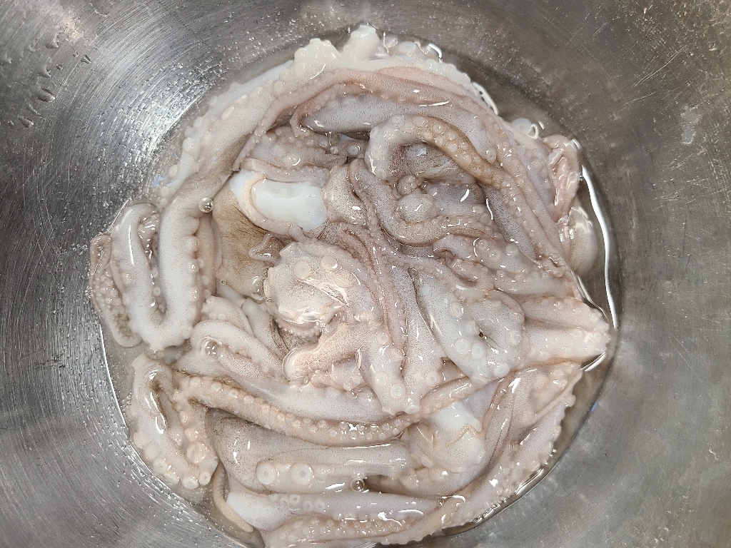 살아있는 상태 그대로 얼린 낙지 6미