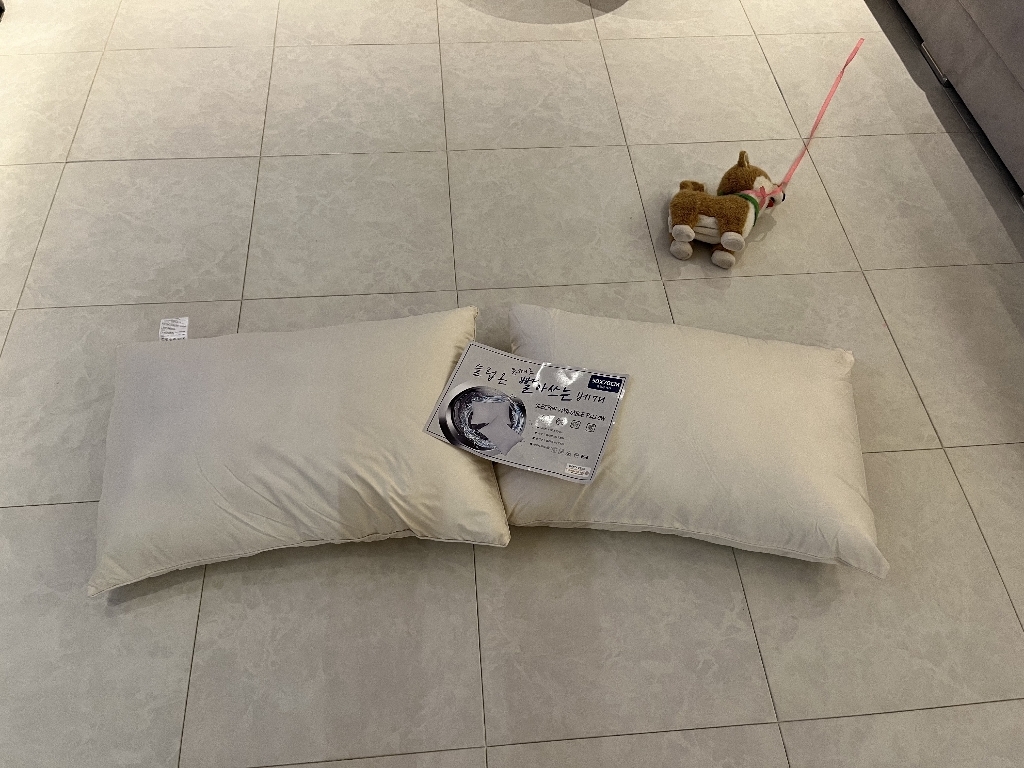 슬립온 통째로 빨아쓰는 베개