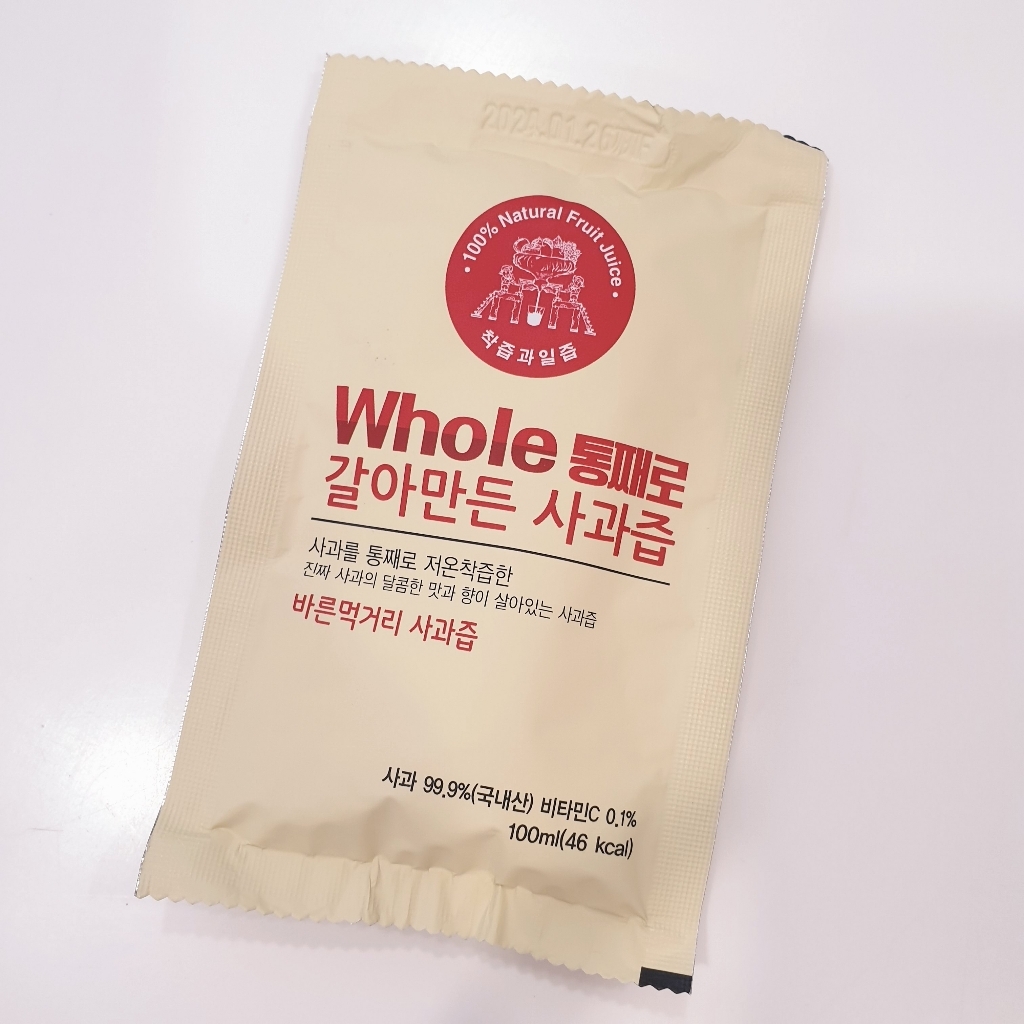 통째로 갈아만든 사과즙 일반파우치