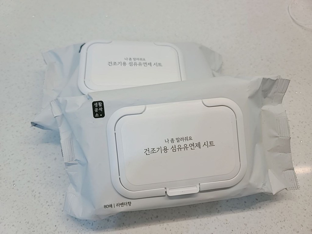 생활공작소 건조기용 섬유유연제 시트