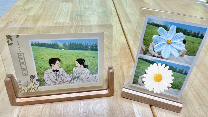 우드 프레임 아크릴 액자 대 리뷰 후기