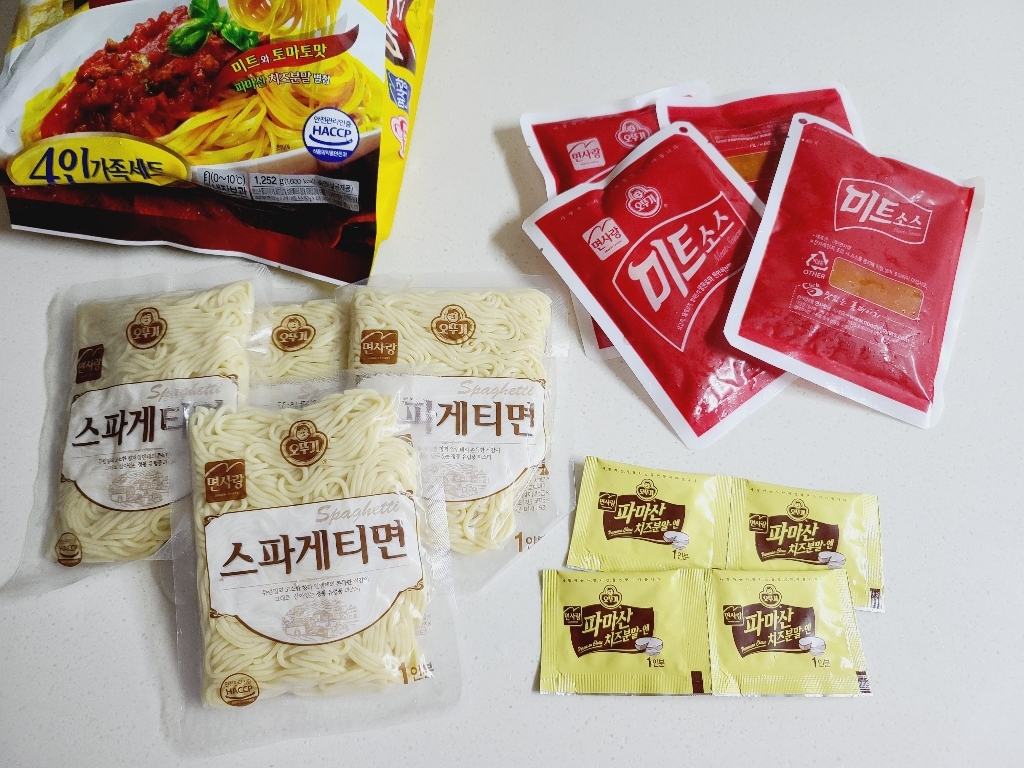 오뚜기 면사랑 미트 볼로냐 스파게티 4인분