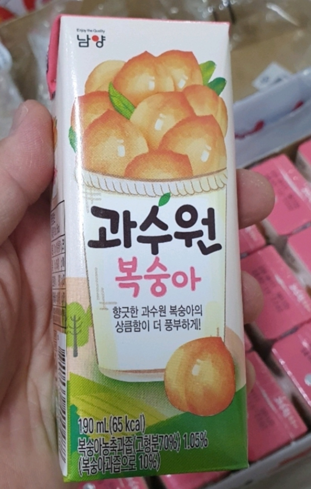 남양유업 과수원 복숭아 음료 리뷰 후기