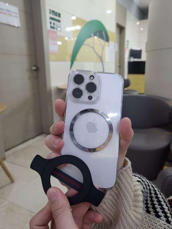 신지모루 미니그립 맥세이프 환 휴대폰 핑거 스트랩