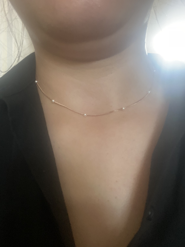 쥬디앤폴 글로리아 진주 포인트 목걸이