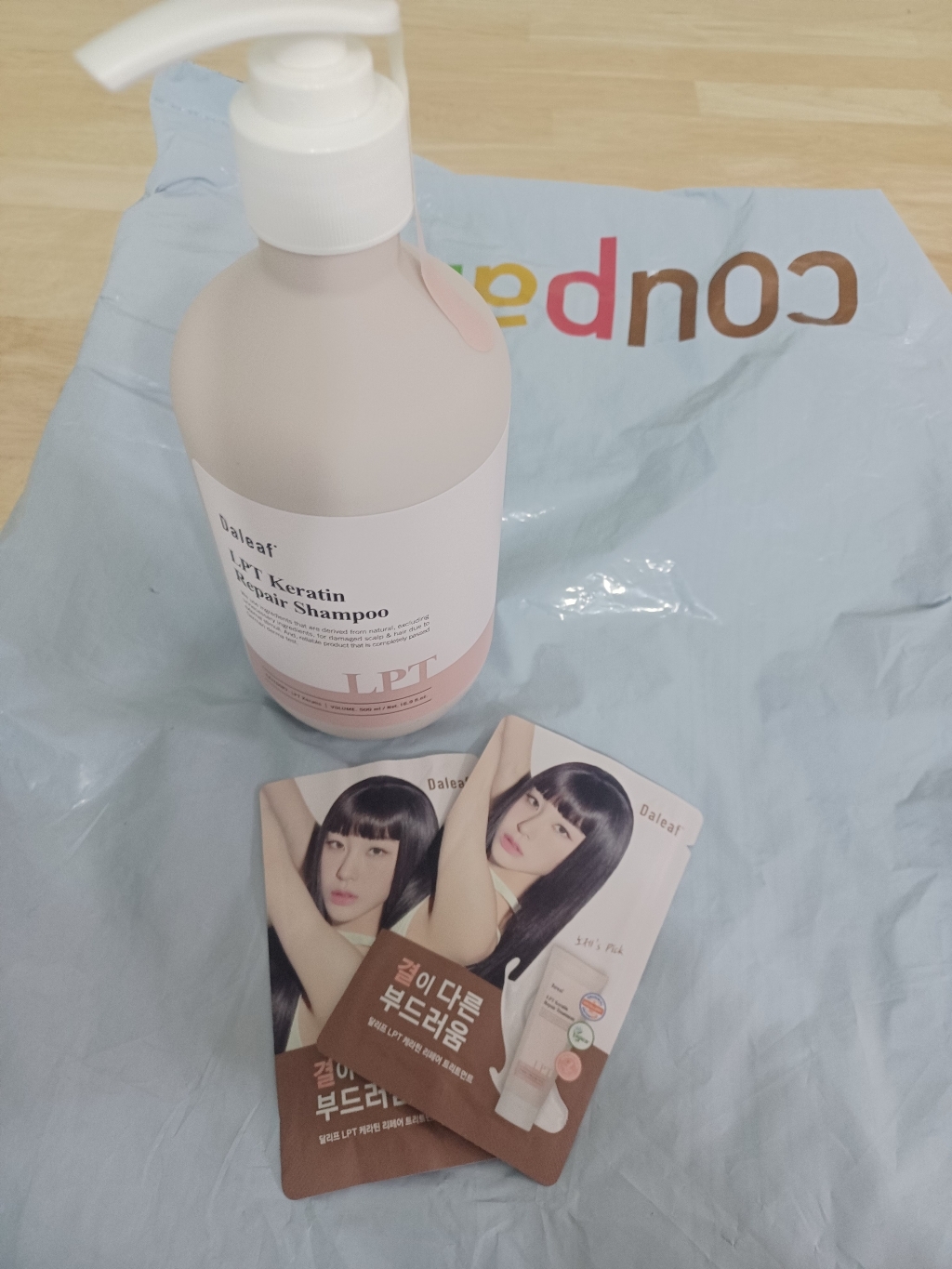 달리프 T 케라틴 리페어 샴푸 로즈향 트리트먼트 파우치