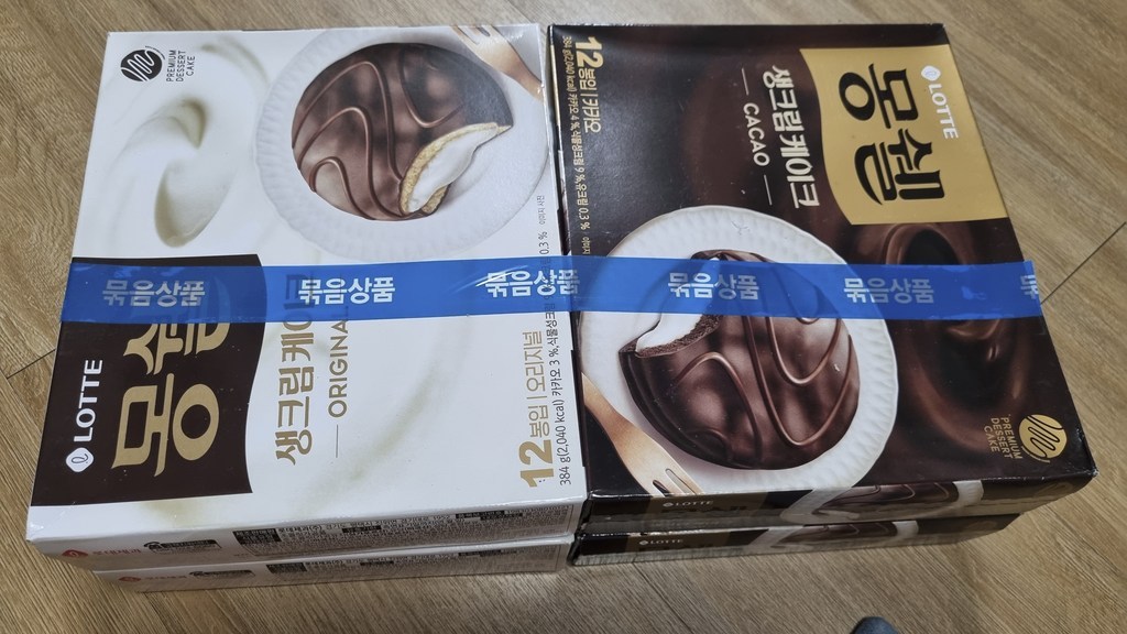 롯데제과 몽쉘 생크림 케이크 오리지널 카카오