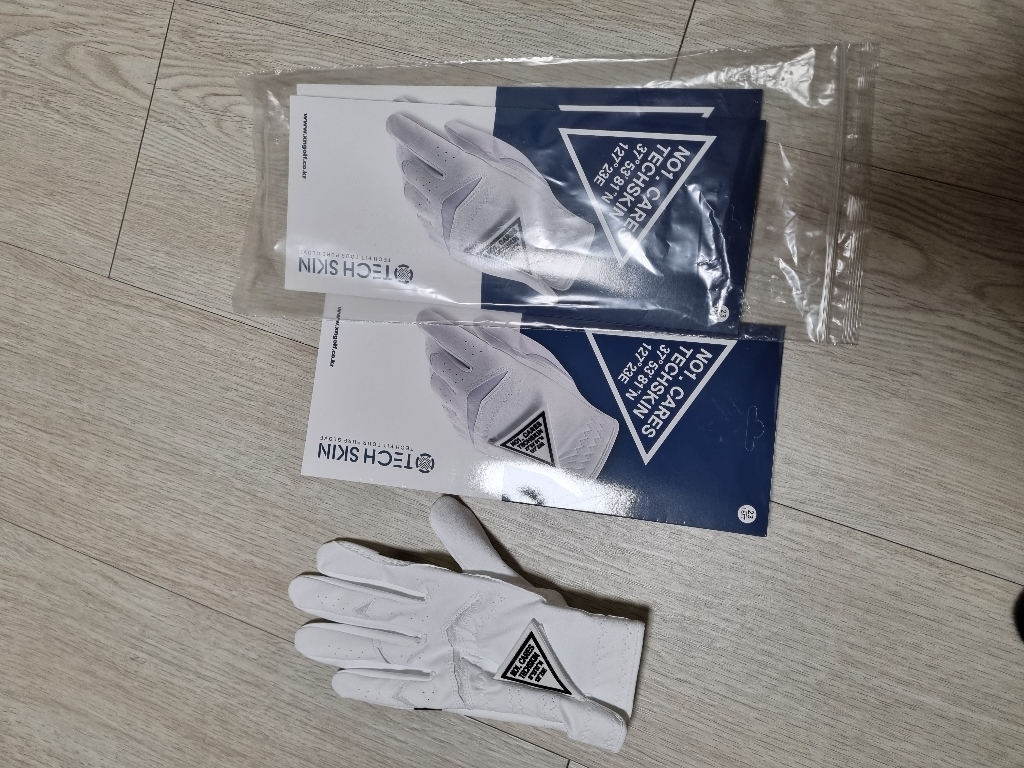 테크스킨 남성용 스파이가이딩 그립가이드 합피 골프장갑 왼손용
