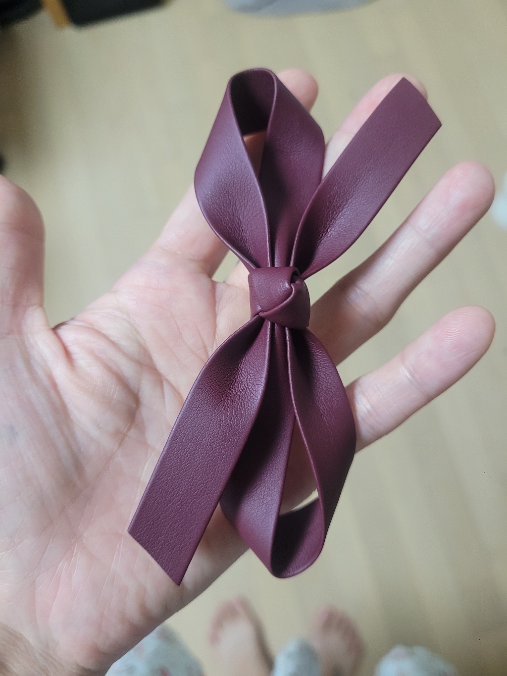 비단길 리젯 가죽 끈리본 집게핀 리뷰 후기