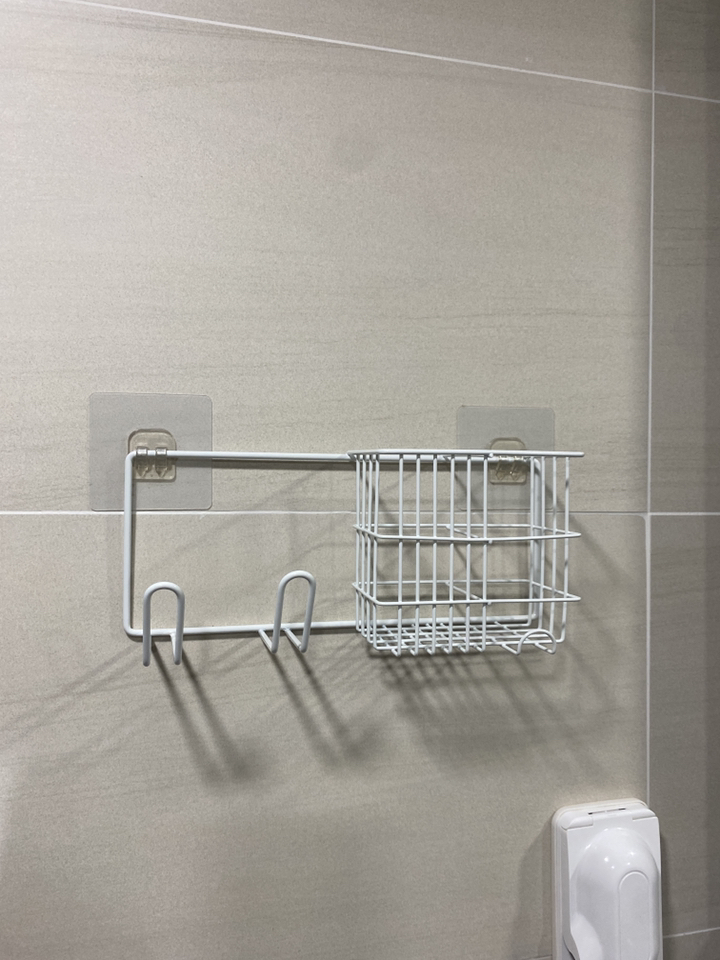 브리사 무타공 접착 욕실 드라이기거치대 장폭