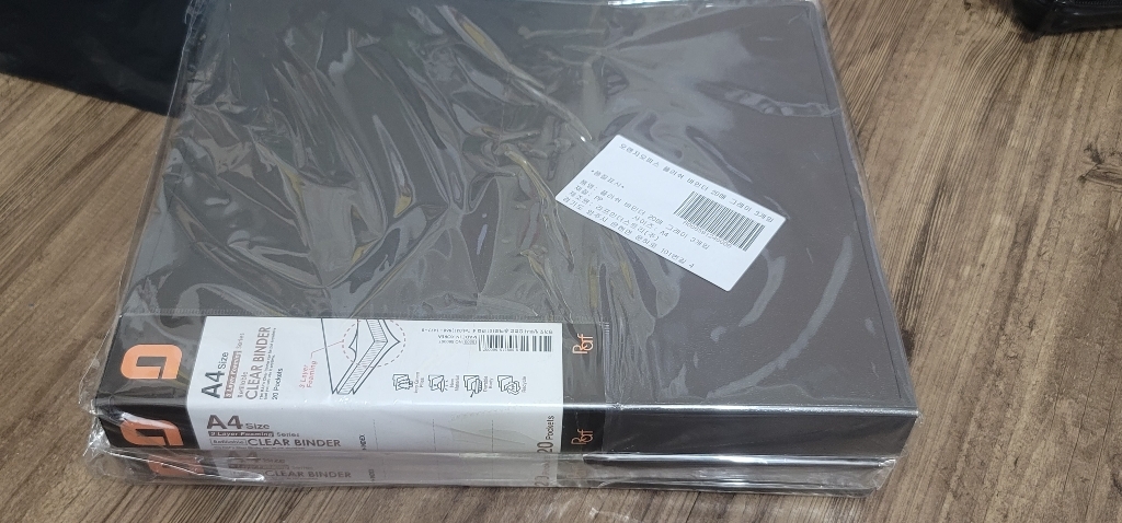 오렌지오피스 플러쉬 포켓 클리어 D링 바인더 20매
