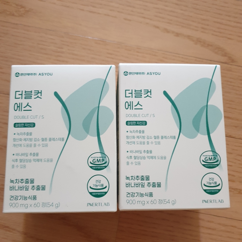더블컷 에스 60정 녹차 추출물 바나바잎
