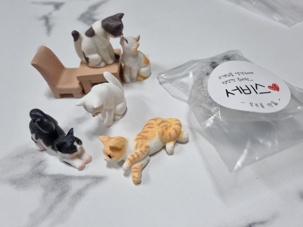 현실적 고양이 동물 피규어 테라리움 화분 인테리어 만들기 재료 소품 미니어처 리뷰 후기